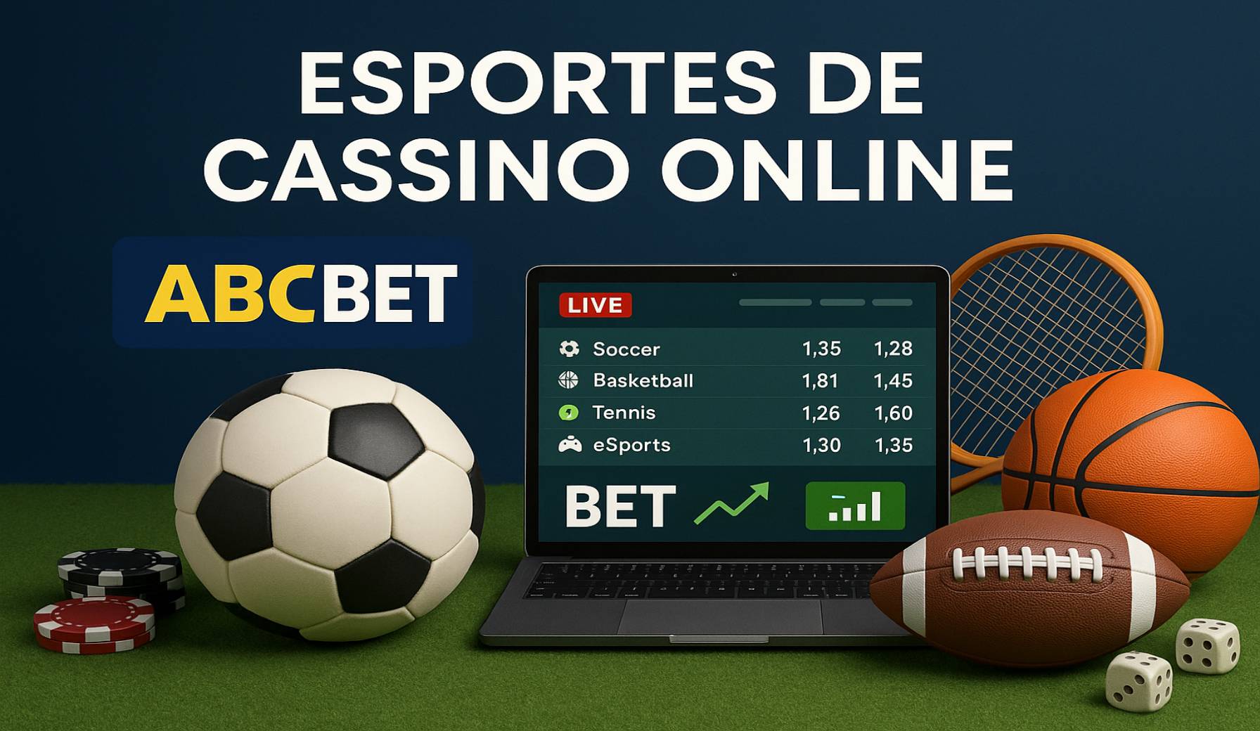 Apostas esportivas no cassino online ABCBET